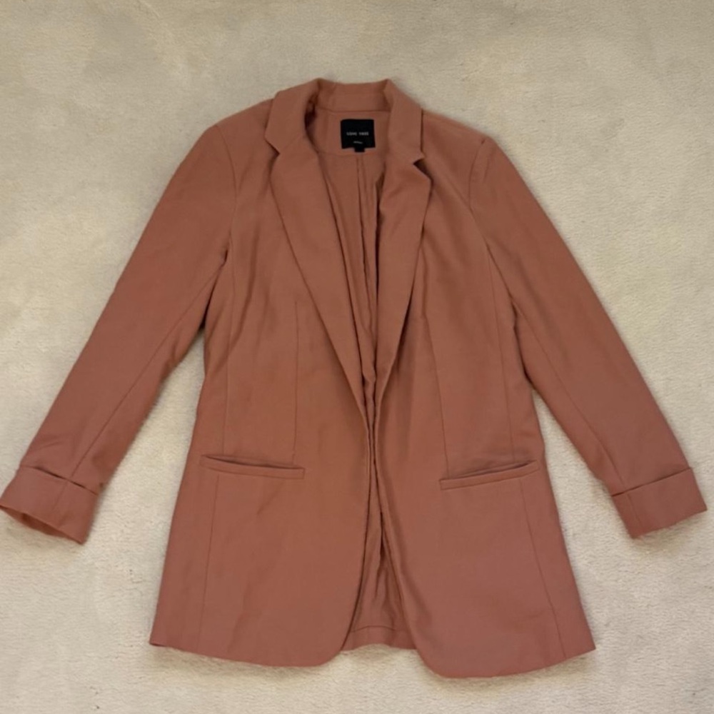 Woven Blazer - Dusty Rose/Mauve Women's Jacket